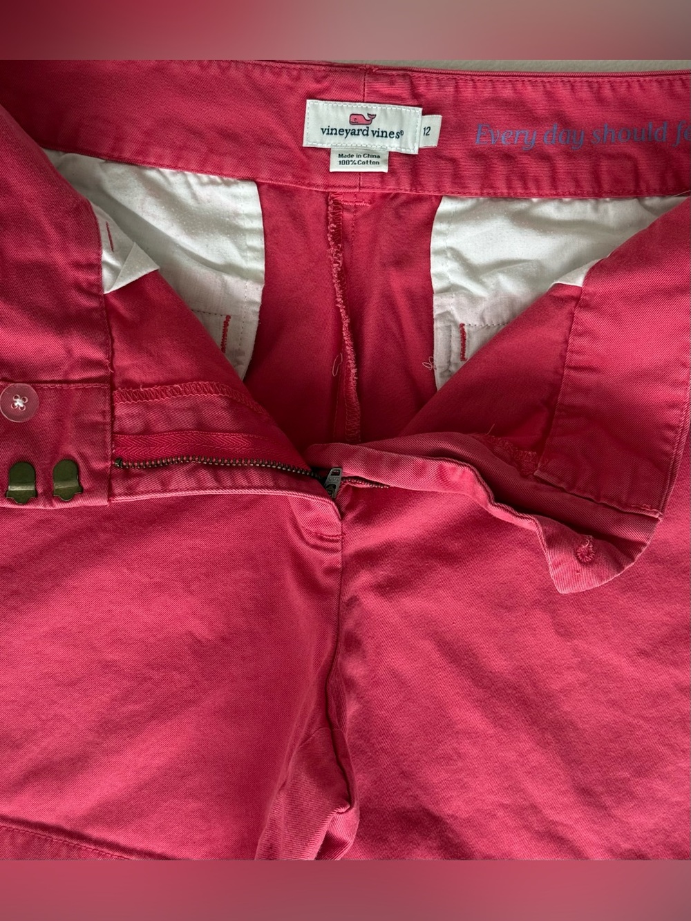 Vineyard Vines Everyday Red Chino Shorts - Picture 4 of 6